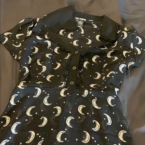 Cute moon/stars dress Hot topic witch vibe